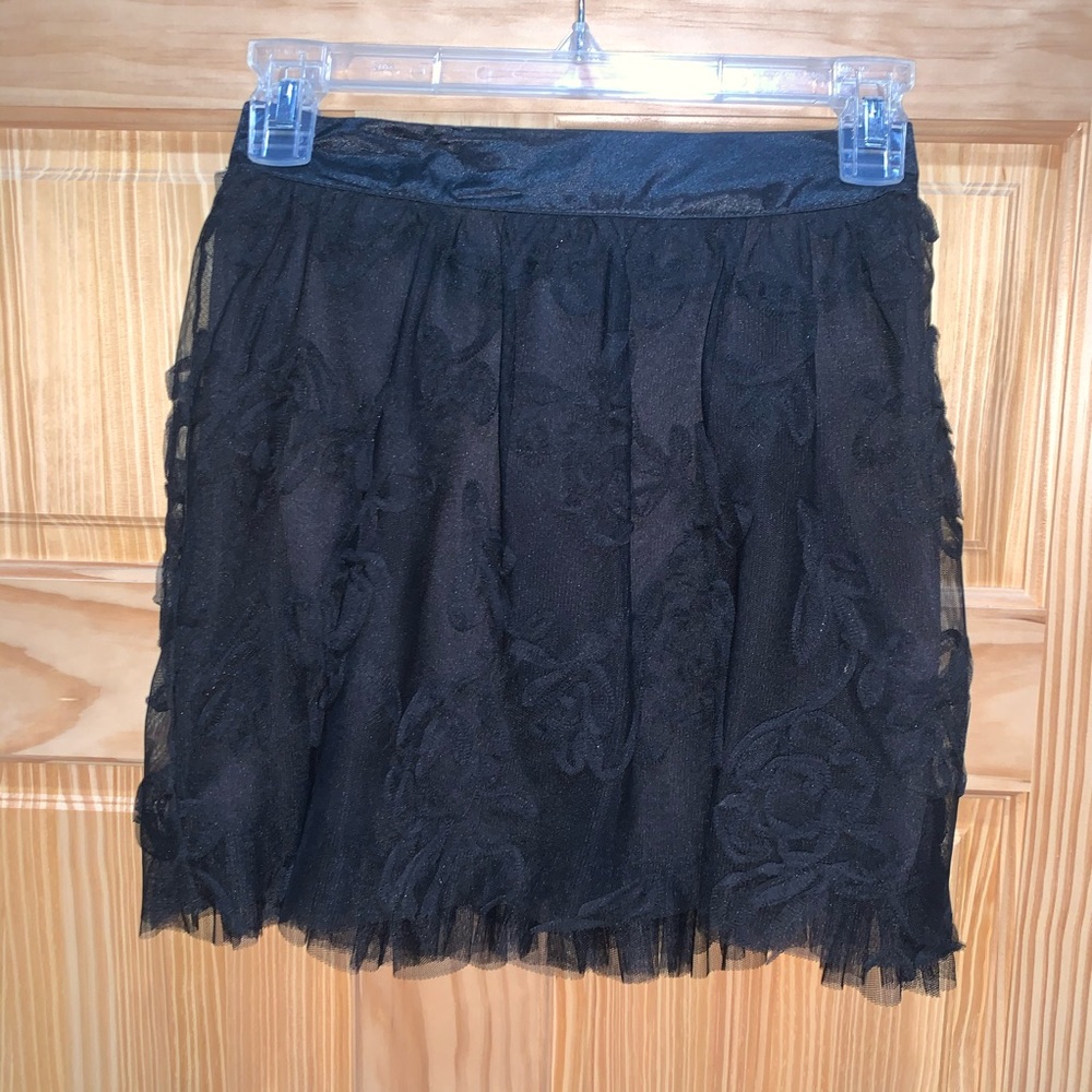 Black dressy mini skirt